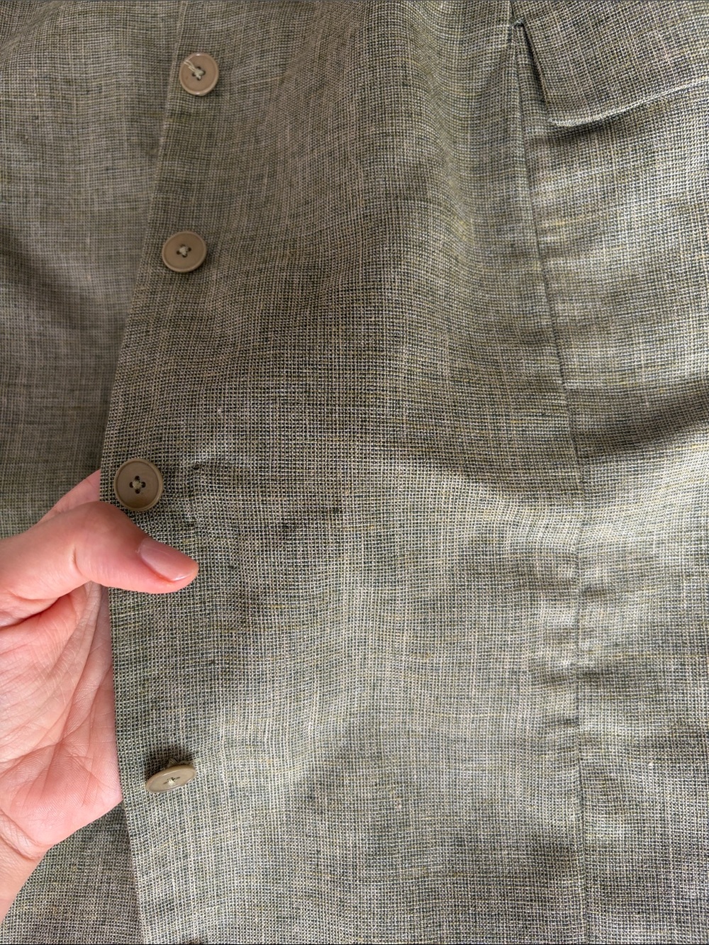 Ellen Tracy Olive Green Petite Blazer Dress - Picture 7 of 9